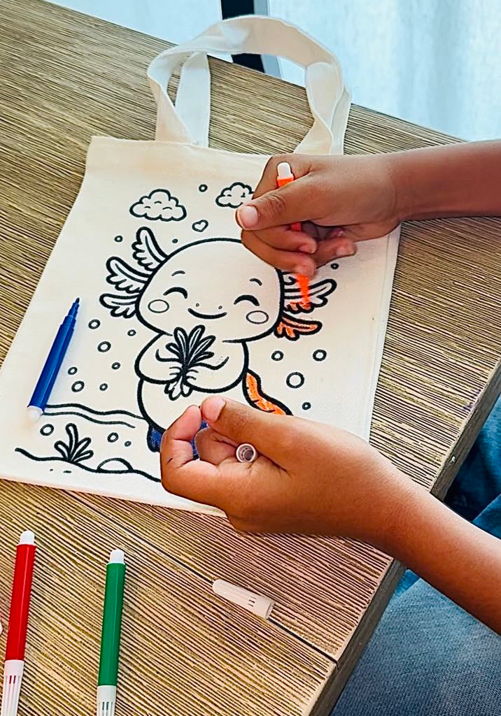 Color Me Tote โ Reusable Coloring Tote Bag for Kids
