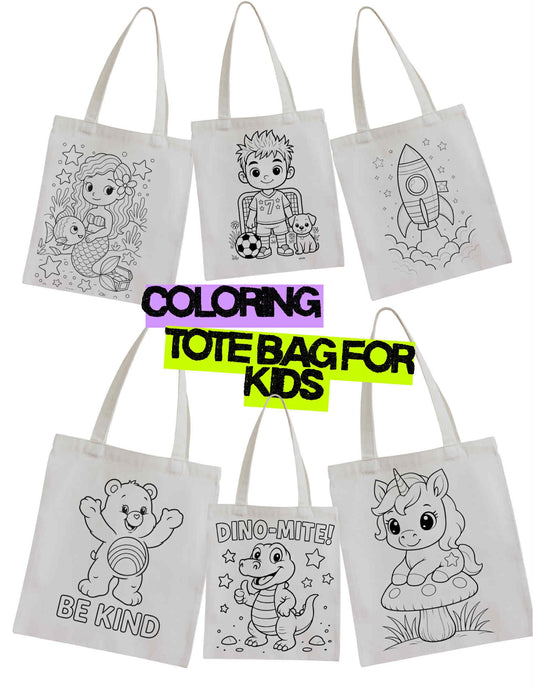 Color Me Tote – Reusable Coloring Tote Bag for Kids