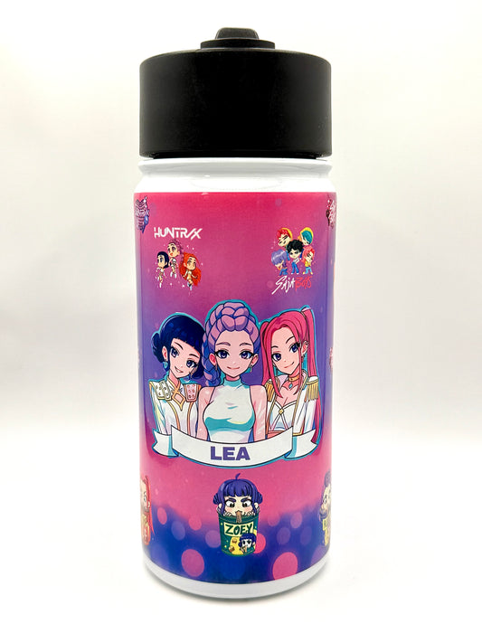 Personalized Kids NAME K-POP Demon hunters 14.2oz  Tumbler with Straw | Personalized Sublimation Cup | Spill-Proof | Bottle Lid Drinkware Steel Water Bottles Lightweight Stainless